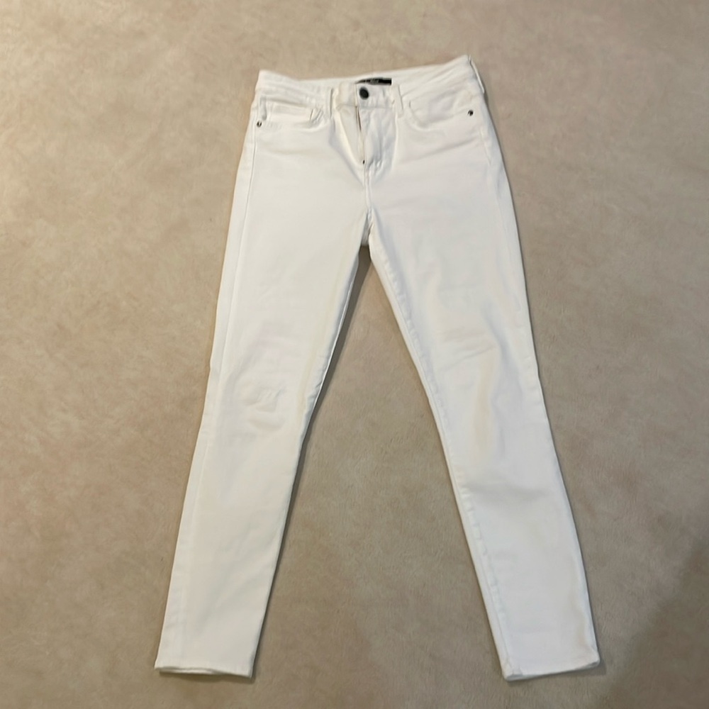 Sam Edelman The Sitiletto High Rise Skinny ankle white jeans in size 29